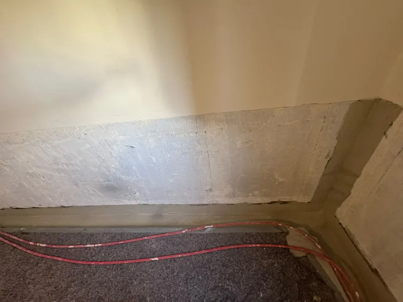 Zweilagig abgedichtet: Foto von der Baustelle